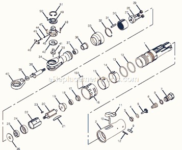 Page A Diagram and Parts List for CP7828 8941078283 Chicago Pneumatic Ratchet